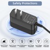12V Charger Compatible with Shark FlexBreeze Fan, Replacement Power Adapter