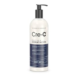 Acondicionador Cre-C Detox Hidratación 1L Hidratación Profunda, Suavidad y Fortalecimiento Fórmula Herbal para Cabello Limpio y Saludable
