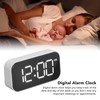 Digital Alarm Clock Large Number USB Rechargeable Mirror Electronic Desktop