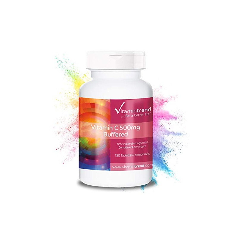 Buffered Vitamin C 500 mg - 180 Tablets - For