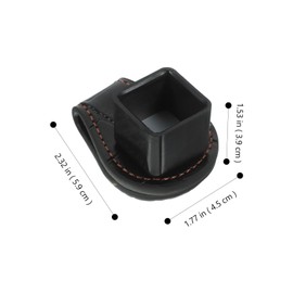 SAFIGLE Ergonomic Leather Chalk Holder for Pool Cues Durable Billiard Accessory Portable Design Fit for Standard Chalks Easy to Carry and Store