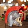 Resin Soldier Skull Modeling Statue Skeleton Sculpture Home Desktop Decoration