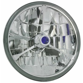 IPCW Adjure T70300-A 7" Diamond Cut Trillient Blue Dot Tri-Bar Headlamp with H4 Bulb