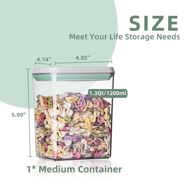 Ankou Pop Airtight Food Storage Containers with Lids- 3 Pcs
