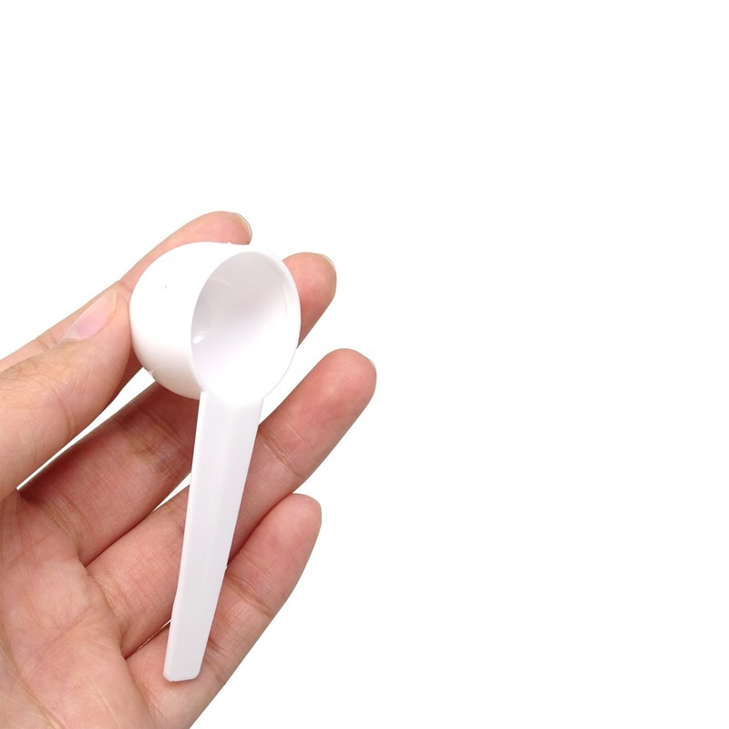 Honbay 20PCS 10ml 5g White Plastic Measuring Spoons Coffee Sugar