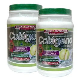 Colágeno Hidrolizado Glucosamina Biotina Manzana Verde 2 Pzs                                                                                          