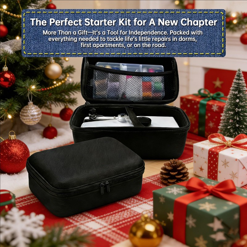 Handheld Sewing Machine for Beginners Adults, Portable Cordless Mini Sewing