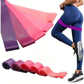 Resistance Bands Exercise Bands Set Of 5 Stretch Latex Loop Workout Bands With 5 Strength Levels Gym Equipment Home Workout Yoga Pilates (Morndi)
