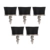 5 PCS Golf Ball Suction Cup Silicone Zinc Alloy Golf