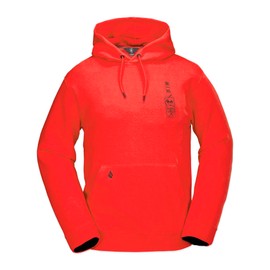 Volcom Men's Essential Hooded Snowboard Riding Fleece Hoodie, Crimson S5