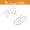 GUOYOU Women's Bangle Gold Upper Bangle Gold Silver Ener Drop