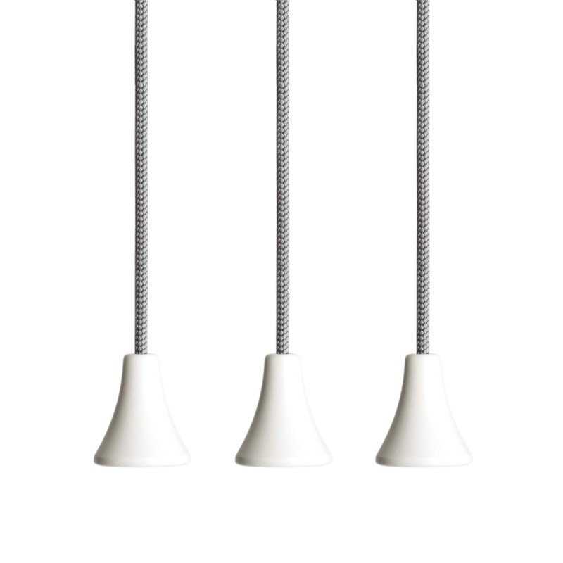 sleeklight Ceiling Switch Pull Cord String, with Ice White Bell