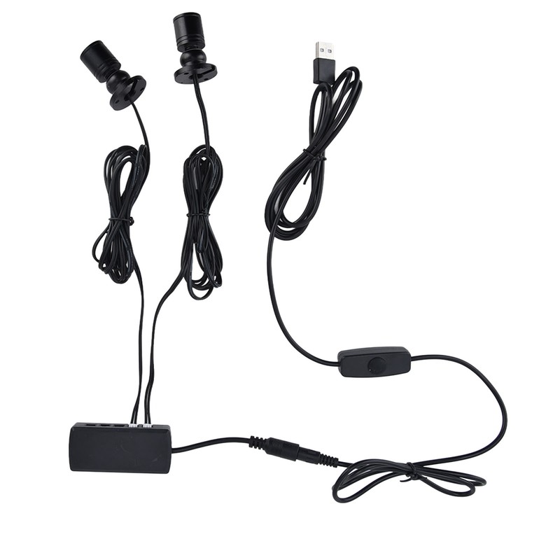 Display Cabinet Light USB Powered Dimmable Round Small LED Cabinet