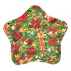 J.H. Company Charola Plana Navideña De Plastico Decorativa Cocina Postres