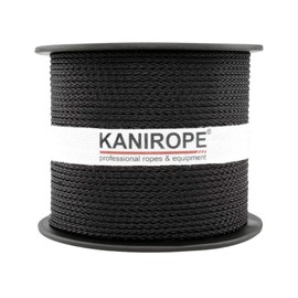 Kanirope® Polypropylene Rope Multibraid 2 mm 500 m Black (1811) 8x Braided