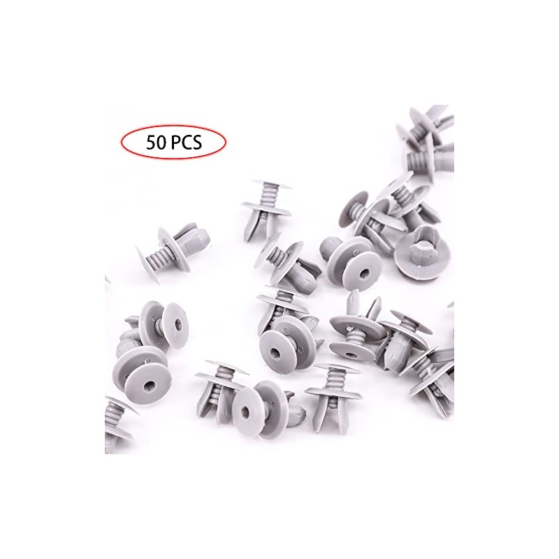 50Pcs Plastic Rivets Clips Bumper Trim Panel Lining Clips for