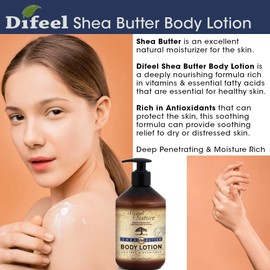 Difeel Nature Moisturizing Body & Hand Lotion - Shea Butter 16.9 ounce