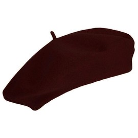 RuiChy Women Vintage French Beret Beanie Elegant Soft Stretchy Cap Lightweight Classic Solid Winter Hat, Brown