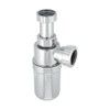 McAlpine A10AR-CP Chrome Plated Plastic Resealing Adjustable Inlet Bottle Trap-1.25