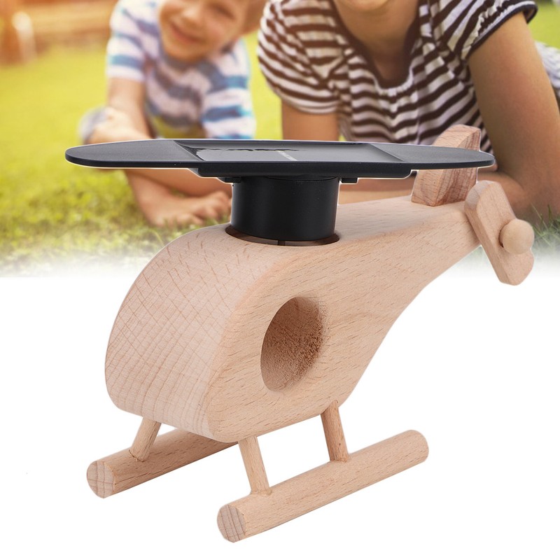 Solar Powered Helicopter Kids Intellectual Science Kit Puzzle Toy Perfect
