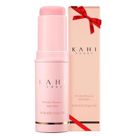 KAHI - Wrinkle Bounce Multi Balm, blsamo hidratante todo en uno, crema para ojos, crema para el cuello, base de maquillaje y blsamo hidratante facial 