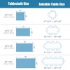 Newthinking Transparent PVC Table Cloth, Wipeable Clear Waterproof Plastic Tablecloth,