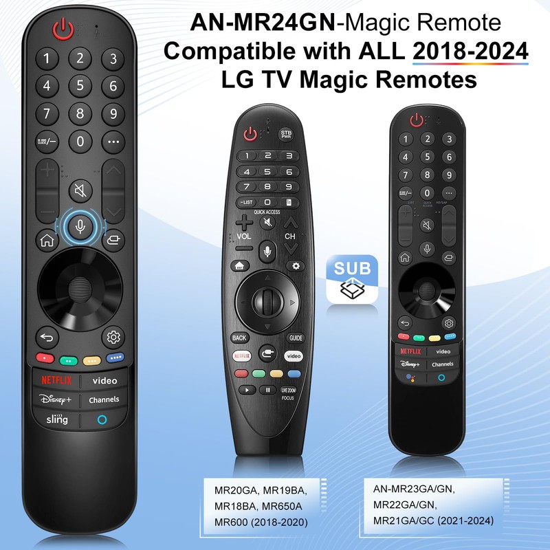 AN-MR24gn-Magic-for-LG-Smart-TV-Voice-Remote-Control-Replacement Universal Compatible with LG OLED Webos Thinq Nano Cell
