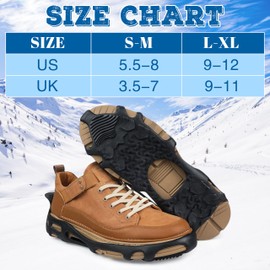 Spikeless Ice Cleats Perfect for Transitioning Between Indoor/Outdoor Surfaces Slip On Spikeless Ice Traction Devices Grippers Indoor Anti-Slip Job Safety Traction Slip-On