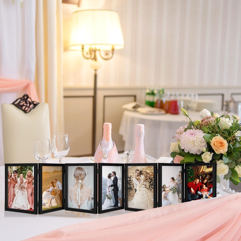 Sintuff 7 Picture Frame 5 x 7 Folding Hinged Picture