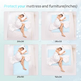 Washable Waterproof Incontinence Bed Pads for Adults & Dogs Versatile Solution，Quick Drying Underpads for Kids/Elderly (30"x90")