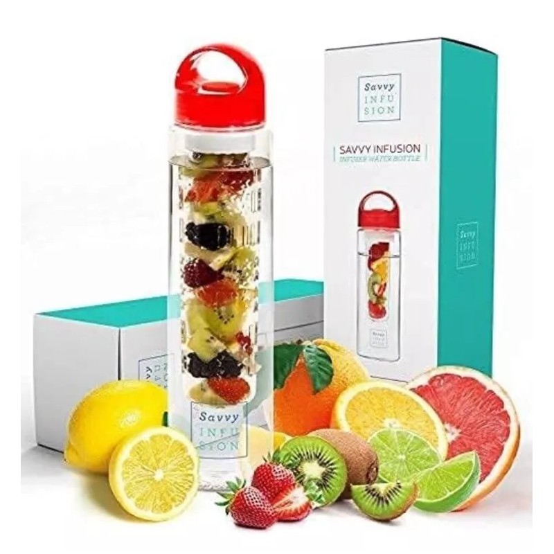 Savvy outdoors Infusion Fruit Infuser Water Bottle - BPA Free