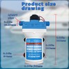 SAILINGFLO 12V DC High Performance Diaphragm Pump – 55PSI/3.8Bar, 3.0GPM,