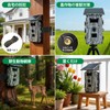 ZAIDER Trail Camera, Security Camera, Outdoor, Small, Solar, 4K (3-Way