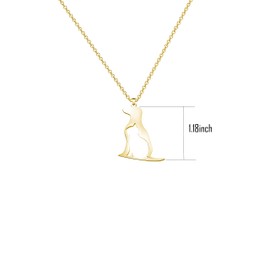 BNQL Dog Cat Necklace Pet Pendant Jewelry for Animal Lover