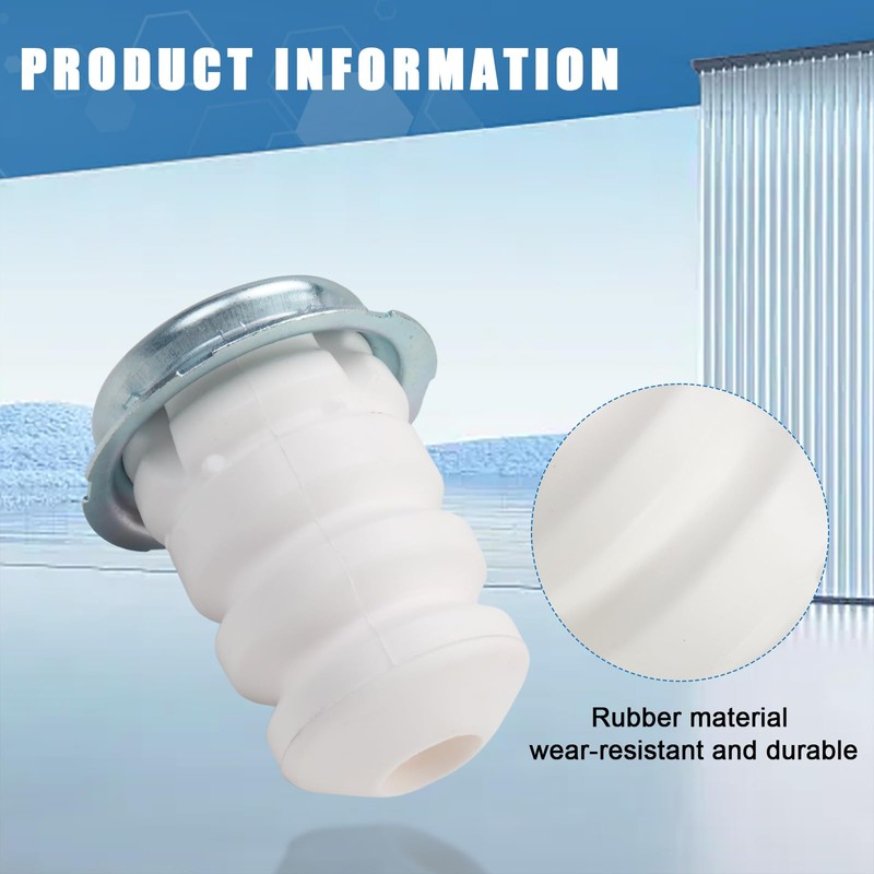 Stop Buffer Rubber Bearings 2 Pieces Spring Plate Stop Buffer