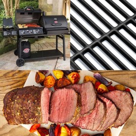 GasSaf 19 3/4" Grill Grates for Char Griller 5050 3001 3008 3030 4000 2121, King Griller 3008 5252, Replacement Parts for Chargriller Duo 5050 Grill Grates, 3 Packs Cast Iron Cooking Grids Parts