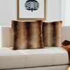 inchgrass White Fur Throw Pillow Covers 18 x 18 Inch