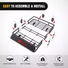 Nilight Universal Roof Rack Cargo Basket 43in x 39in x