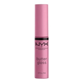 Labial Líquido Nyx Butter Gloss Cobertura Ligera A Media 8ml Color Eclair