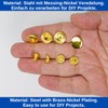 Sew-Free Press Studs, Diameter 12.5 mm, 20 Pairs, in Gold,