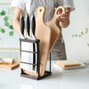VANRA Metal Steel Cutting Board Holder Knife Block Kitchen Organizer