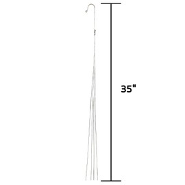 12 pcs Wire Hangers 4 Legs 35" for Orchid Vanda Flower Basket Hanging Planter