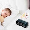 Digital Radio Alarm Clock Bluetooth Speaker Clock with Time and