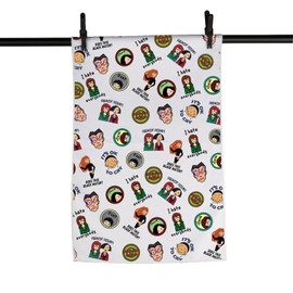 D-aria TV Series Inspired Gift MTV D-aria Gift Daria Jane Kitchen Dish Towel D-aria Tea Towel (IHATEEVERYBODY)