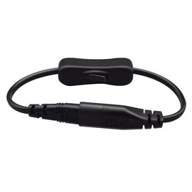 Strhowill (1ft/0.3m) C8 to C7 with Switch Extension Cable, IEC 60320 C8 Plug to C7 with on Off Receptacle Male to Female Extension Power Supply Main Adapter Cable (Switch On/Off)