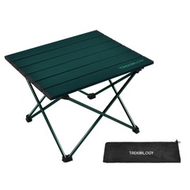 TREKOLOGY TALU Portable Folding Beach Table - Lightweight Travel Camp Table | Small Camping Table for Outdoor Adventures | Foldable, Compact, and Sturdy - Perfect for Camping, Picnic, Beach Trips