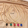 MarveBard Gold Snake Chain Necklace Trendy Red Blue Green Artificial