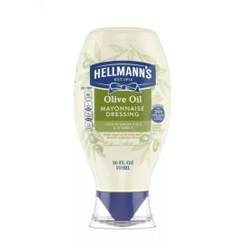 ðŸŸ¡ Brand New Hellmanns Olive Oil Mayonnaise Dressing Squeeze Bottle 20fl Oz