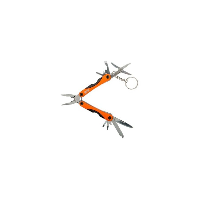 Bahco MTT121 Mini Multi Tool with Key Ring, Multicoloured
