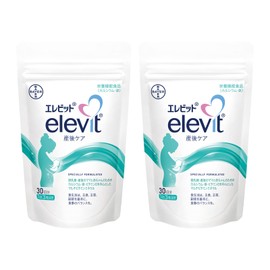 【公式】 エレビット 産後ケア サプリ 90粒×2袋 60日分 母乳 授乳 産後 育児 カルシウム マルチ ミネラル 鉄 ビタミン 葉酸 亜鉛 2ヶ月 パウチ バイエル薬品